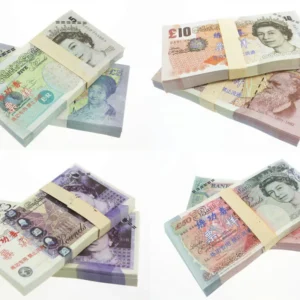 GBP Pound Banknotes Paper Play Money Movie Props