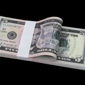 $500 Full Print New Series Prop Money Double Sided Bills Stack