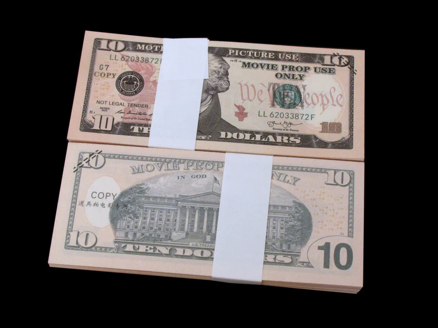 100x 7 Bundles All Denominations Full Print Bills Mix Stacks New Series Copy Prop Money - Image 3