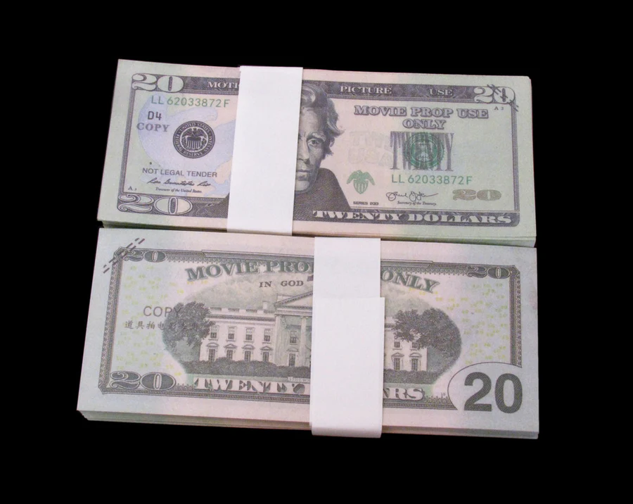 100x 7 Bundles All Denominations Full Print Bills Mix Stacks New Series Copy Prop Money - Image 4