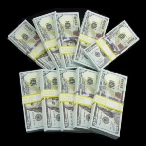$100,000 Full Print Prop Money New Series Bills Play Money
