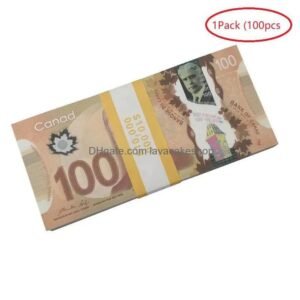 Canadian Dollar CAD Banknotes Paper Play Money Movie Props